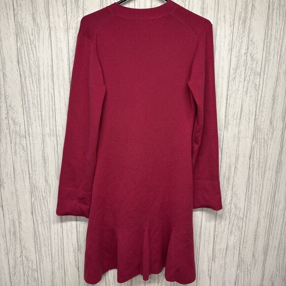 Womens Size S J.Crew Merino Wool Sweater Dress Pink EUC - Picture 7 of 7